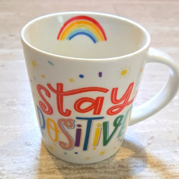 Pfaltzgraff Colorful "Stay Positive" Mug - Picture 1 of 7